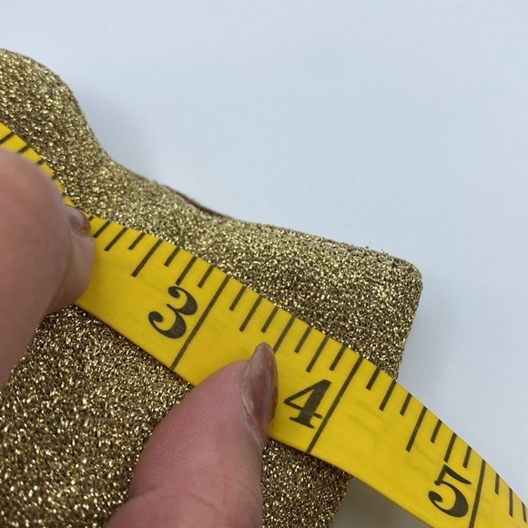 KATY PERRY MAYARI GOLD & BROWN CHUNKY GLITTER ANKLE BOOTIES WOMEN’S SZ 5 - Picture 10 of 10